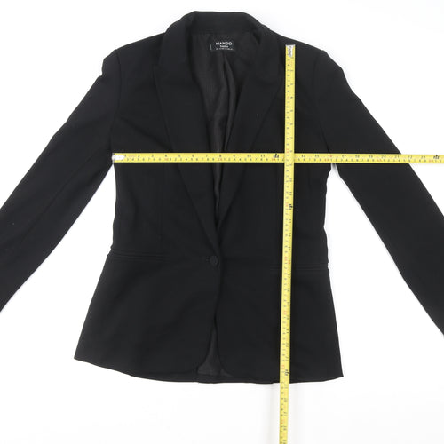 Mango Women’s Black Blazer Jacket Size 8 Regular Business Style