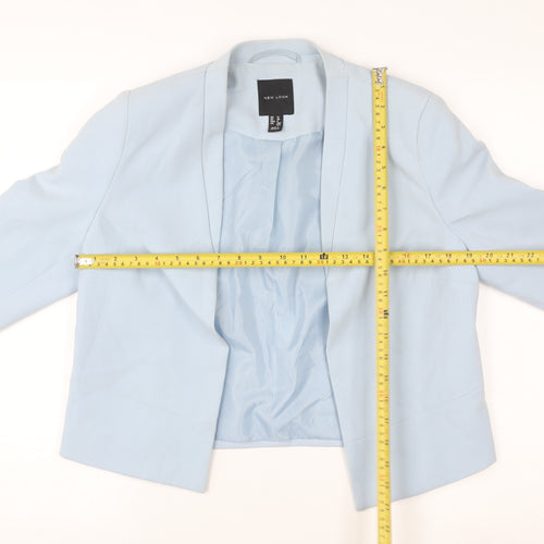 New Look Women’s Blue Open Front Blazer UK 12 Short Lightweight Jacket