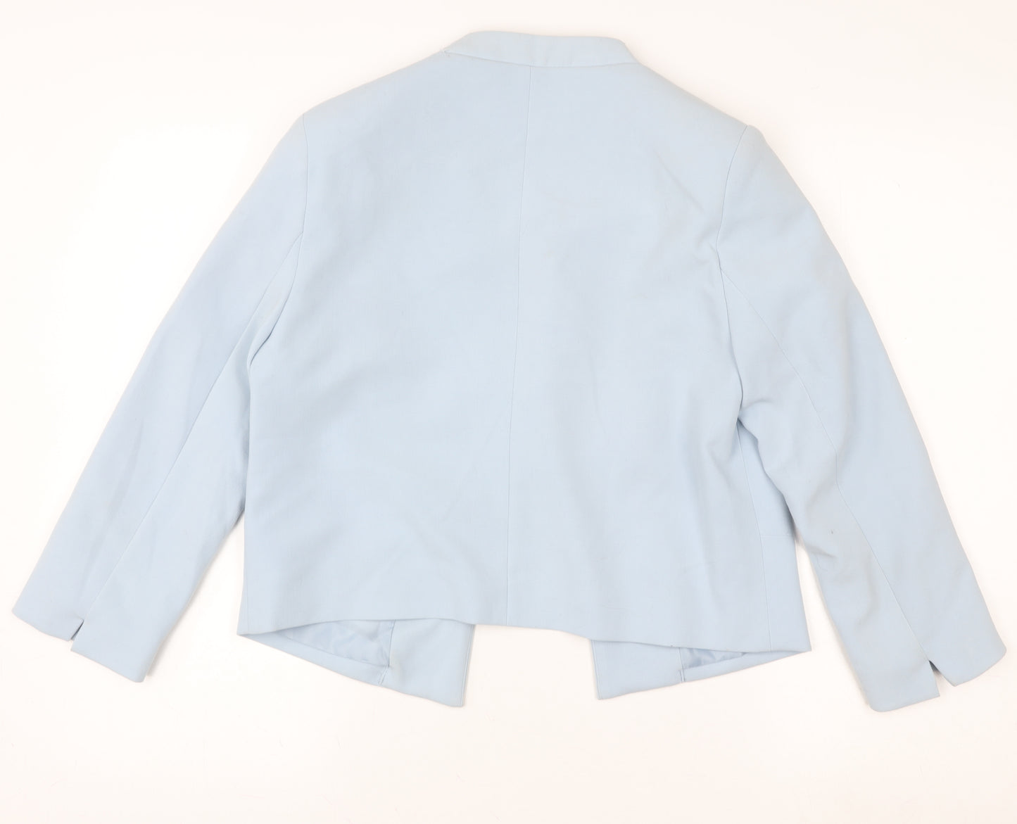 New Look Women’s Blue Open Front Blazer UK 12 Short Lightweight Jacket