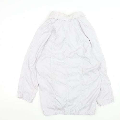 Marks and Spencer Women Grey Size 12 Lyocell Mid-Length Jacket