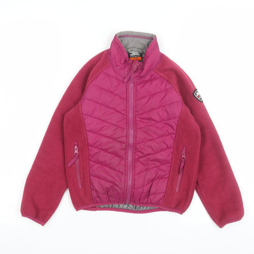 Trespass Girls Pink Puffer Jacket 5-6 Years Quilted Fleece Lined Coat