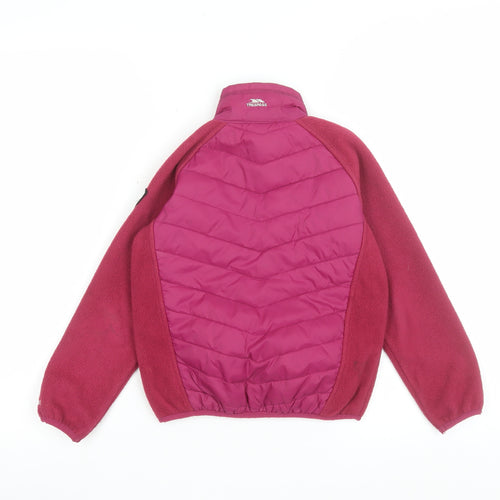 Trespass Girls Pink Puffer Jacket 5-6 Years Quilted Fleece Lined Coat