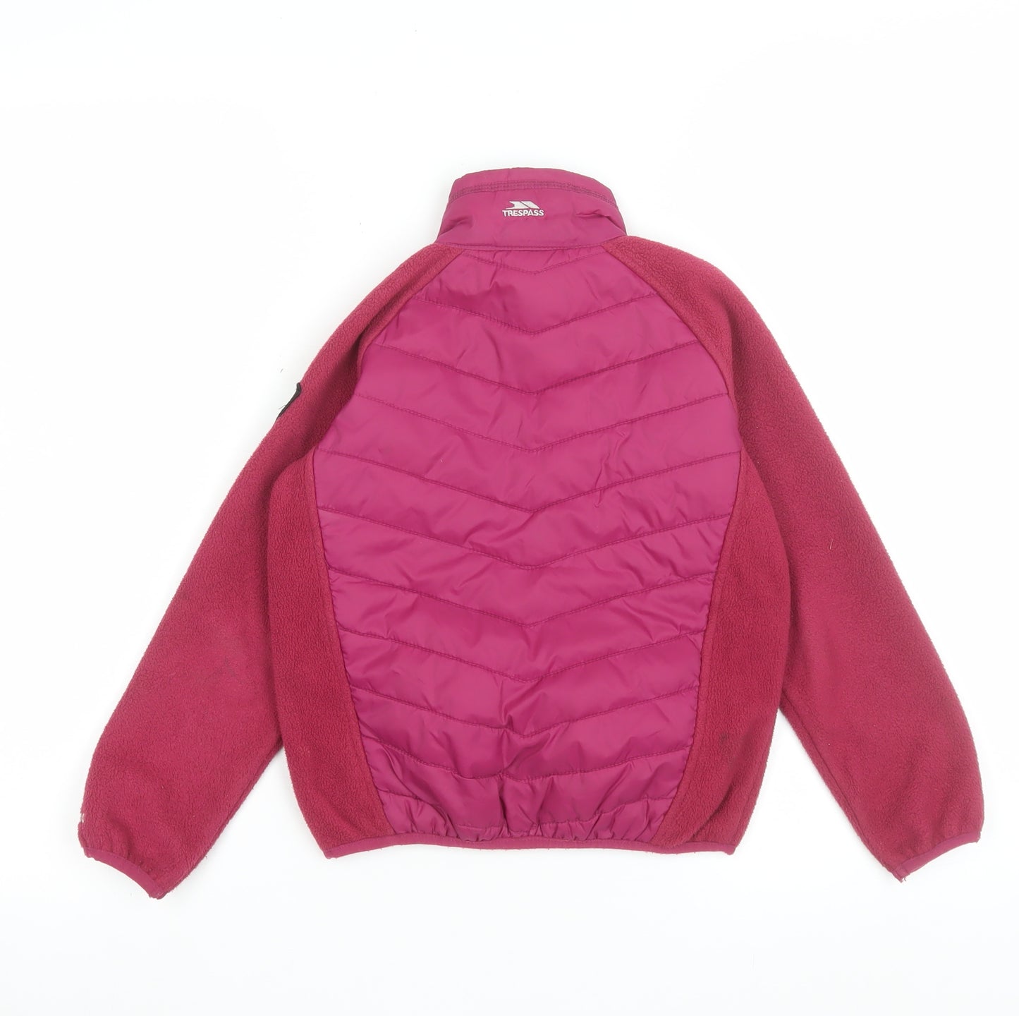 Trespass Girls Pink Puffer Jacket 5-6 Years Quilted Fleece Lined Coat