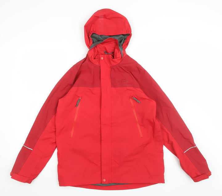 Peter Storm Men's Red Waterproof Hooded Rain Coat Jacket L