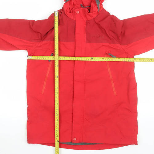 Peter Storm Men's Red Waterproof Hooded Rain Coat Jacket L