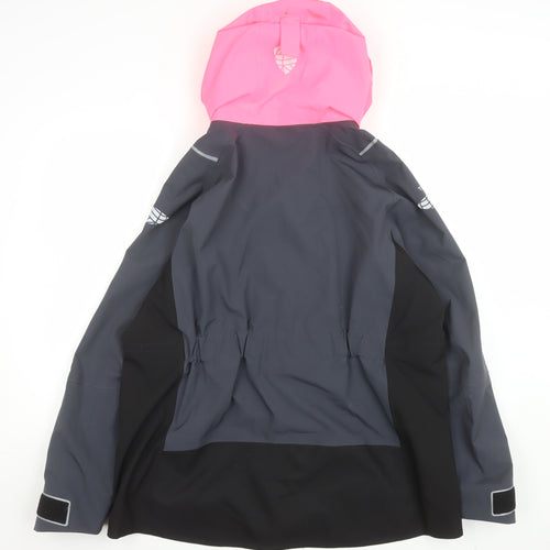 Tribord Women Grey Waterproof Hooded Rain Jacket XL