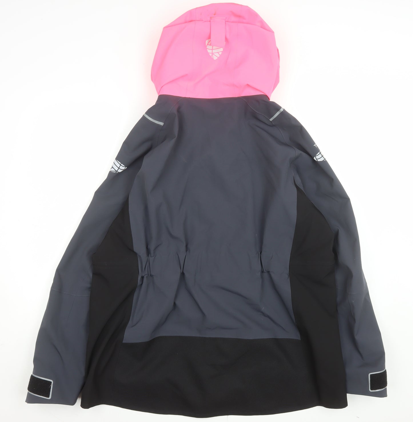 Tribord Women Grey Waterproof Hooded Rain Jacket XL