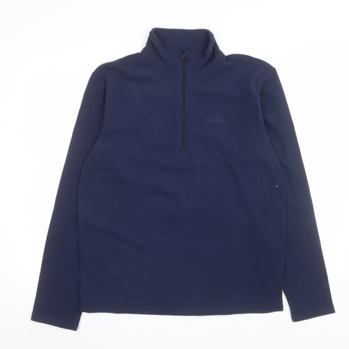 Peter Storm Men's Blue Fleece 1/4 Zip Pullover Sweatshirt M