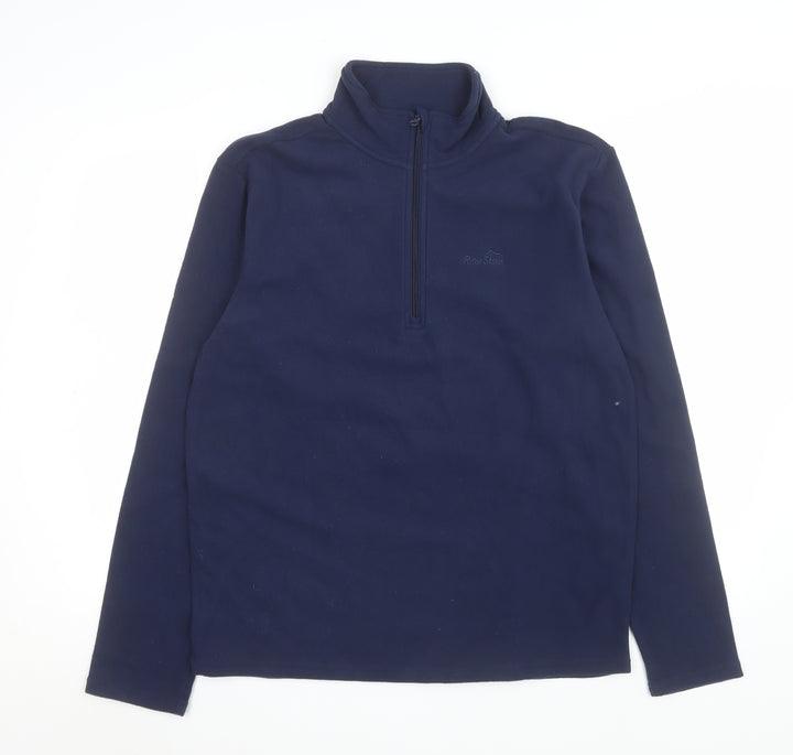 Peter Storm Men's Blue Fleece 1/4 Zip Pullover Sweatshirt M