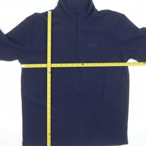 Peter Storm Men's Blue Fleece 1/4 Zip Pullover Sweatshirt M
