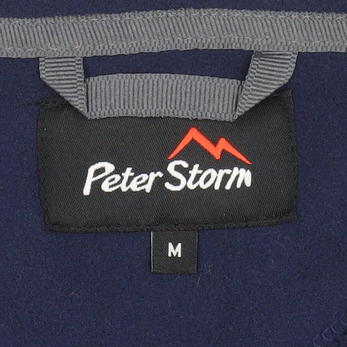 Peter Storm Men's Blue Fleece 1/4 Zip Pullover Sweatshirt M