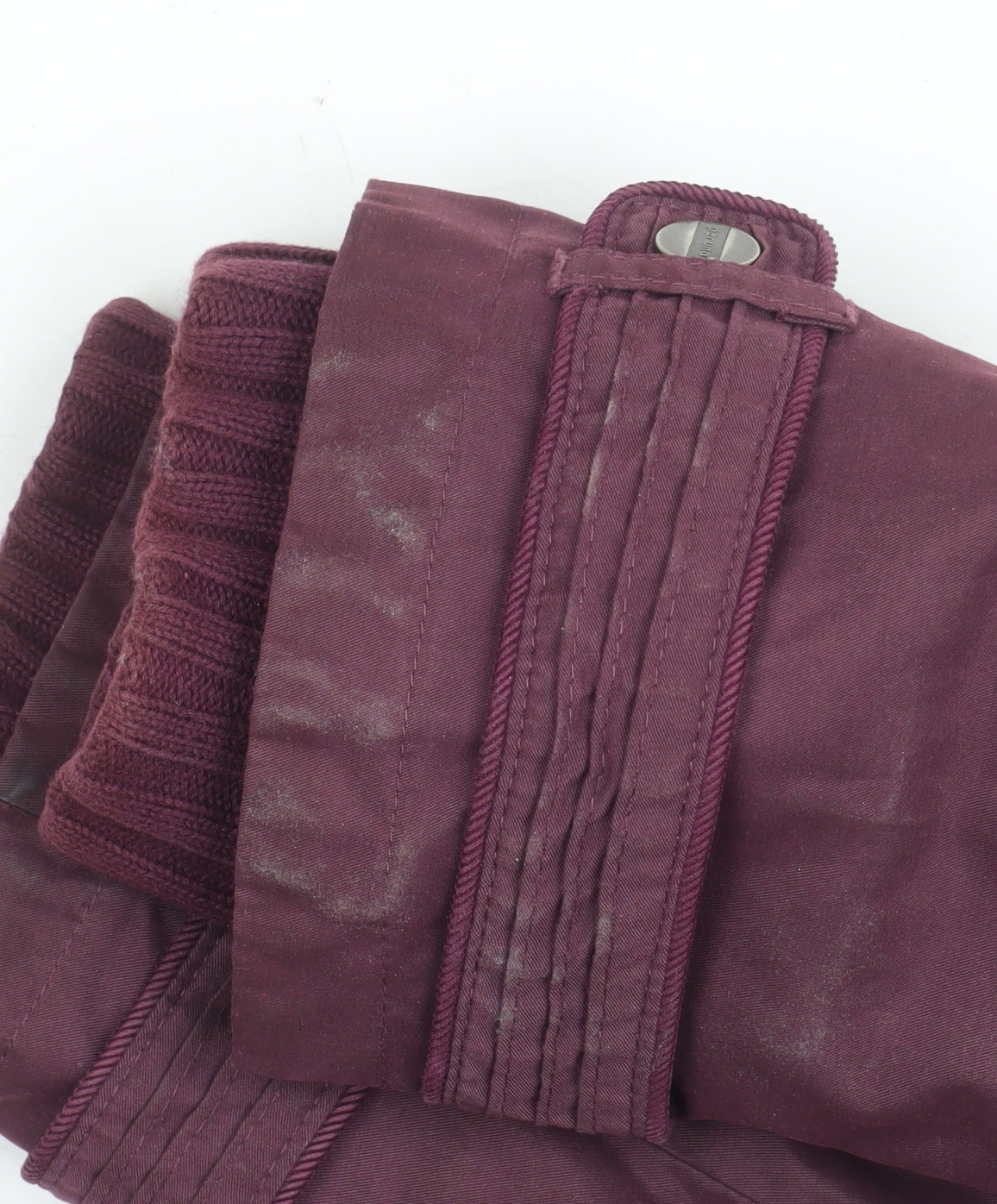 Marks and Spencer Women’s Purple Parka Coat M Long with Faux Fur Trim