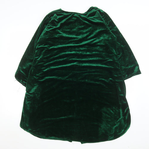 Daneen’s Women Green Velvet Shift Dress L Party Knee Length