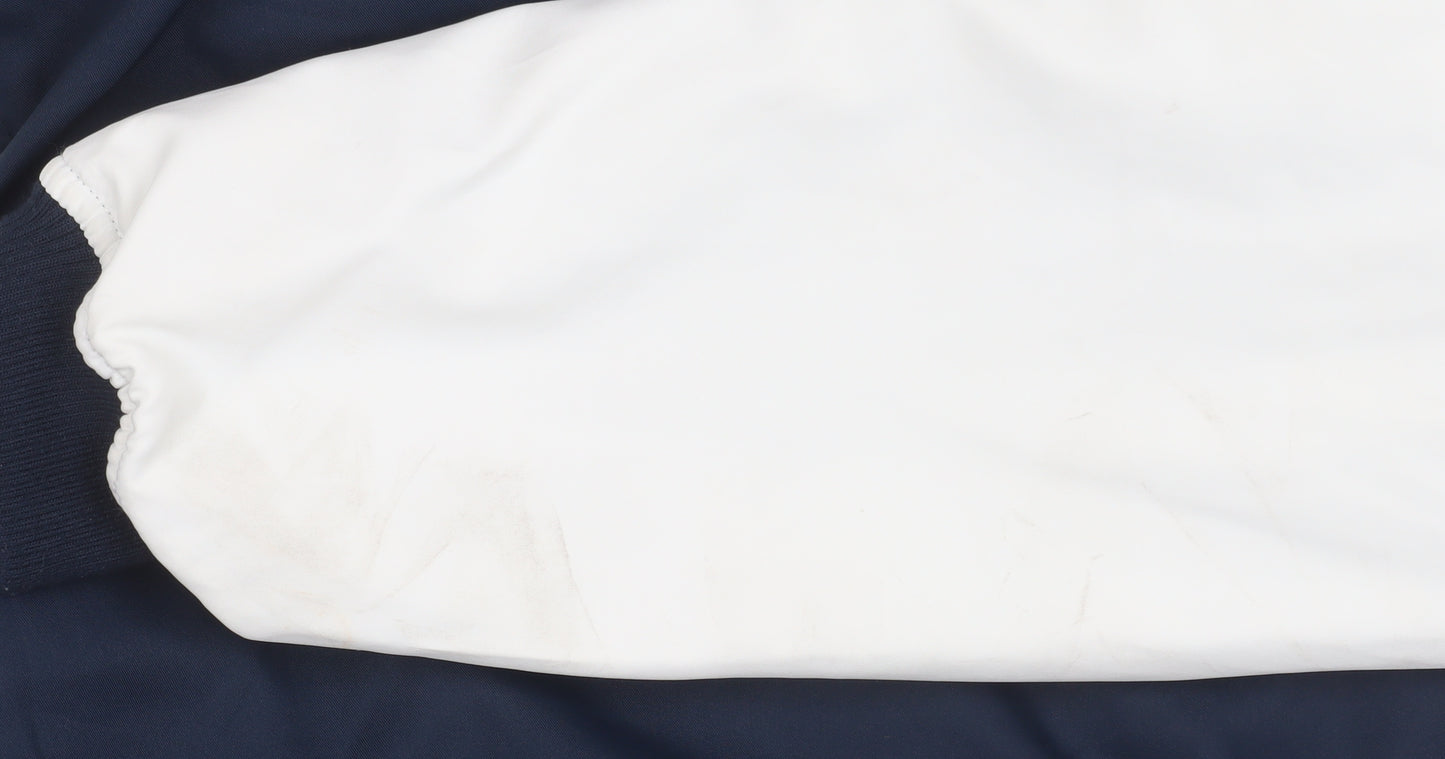 U.S. Polo Assn. Boys Blue Varsity Hooded Jacket 9-10 Years Polyester