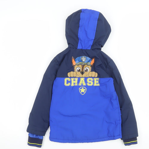 Primark Boys Blue PAW Patrol Chase Hooded Puffer Jacket 4-5 Years