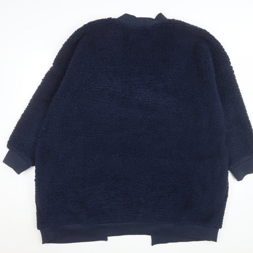 Marks and Spencer Men's Blue Fleece Robe XL Winter Warm