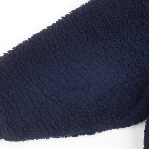 Marks and Spencer Men's Blue Fleece Robe XL Winter Warm
