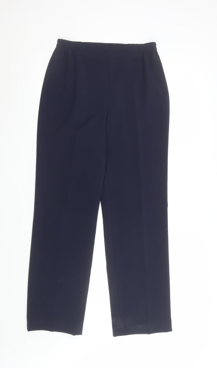 Artigiano Women’s Blue Stretch Straight Leg Trousers UK 10