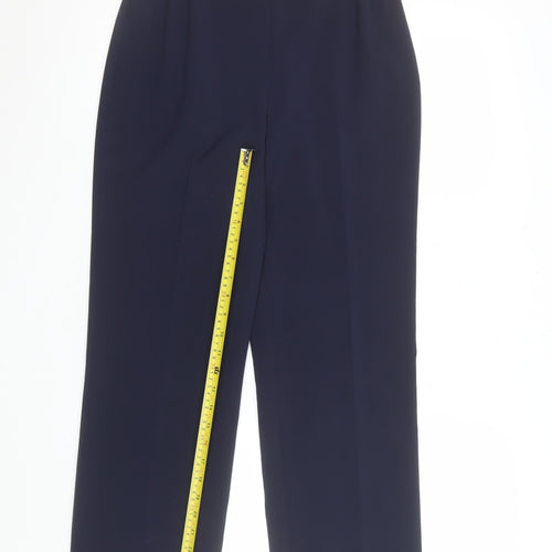 Artigiano Women’s Blue Stretch Straight Leg Trousers UK 10