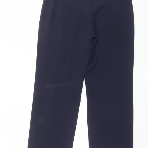 Artigiano Women’s Blue Stretch Straight Leg Trousers UK 10