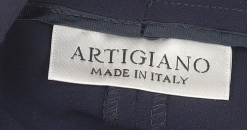 Artigiano Women’s Blue Stretch Straight Leg Trousers UK 10