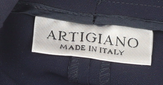 Artigiano Women’s Blue Stretch Straight Leg Trousers UK 10