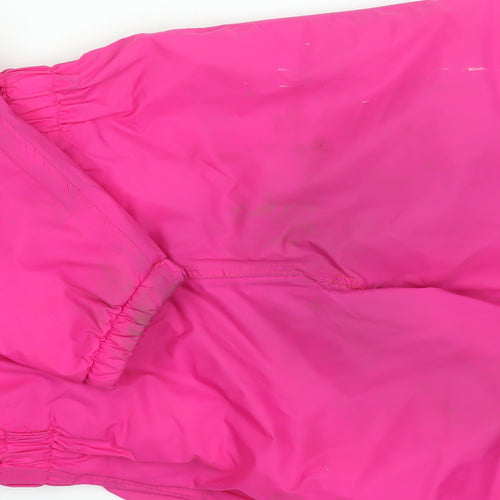 Trespass Girls Pink Waterproof Hooded Jumpsuit 3-4 Years Breathable All-in-One