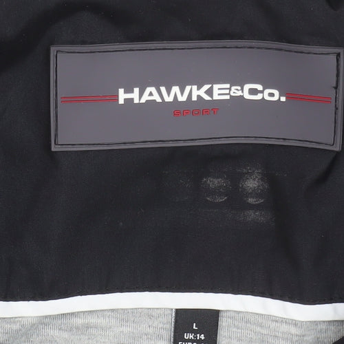 Hawke & Co Women's Black Size 14 Hooded Puffer Jacket
