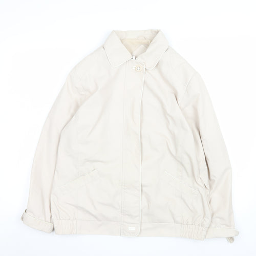 BHS Women’s Beige Size 14 Classic Full Zip Casual Jacket