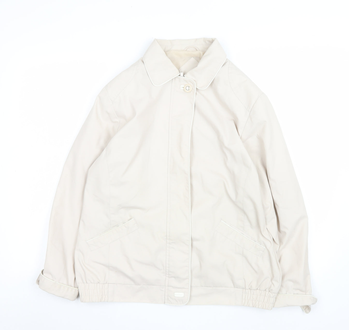 BHS Women’s Beige Size 14 Classic Full Zip Casual Jacket