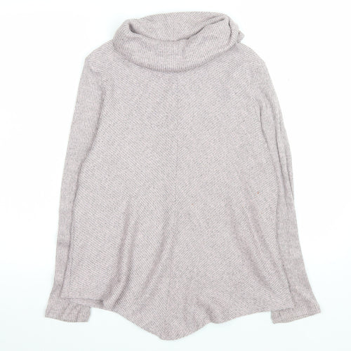 No Frills Los Angeles Women’s Beige Roll Neck Knit Top Size M