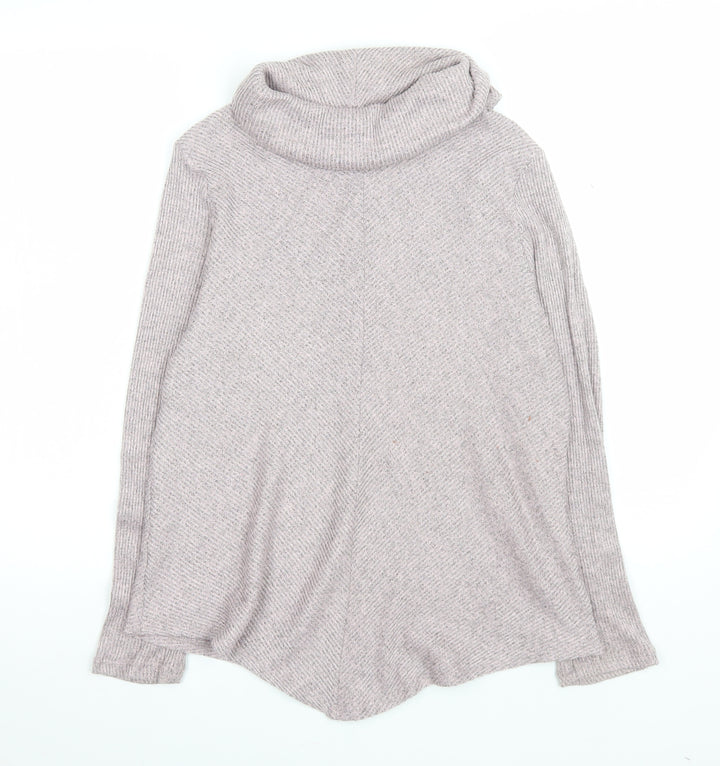 No Frills Los Angeles Women’s Beige Roll Neck Knit Top Size M