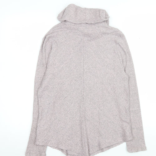 No Frills Los Angeles Women’s Beige Roll Neck Knit Top Size M