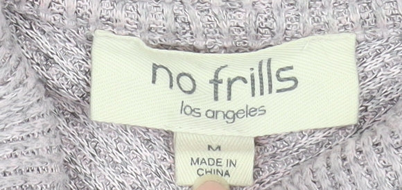 No Frills Los Angeles Women’s Beige Roll Neck Knit Top Size M