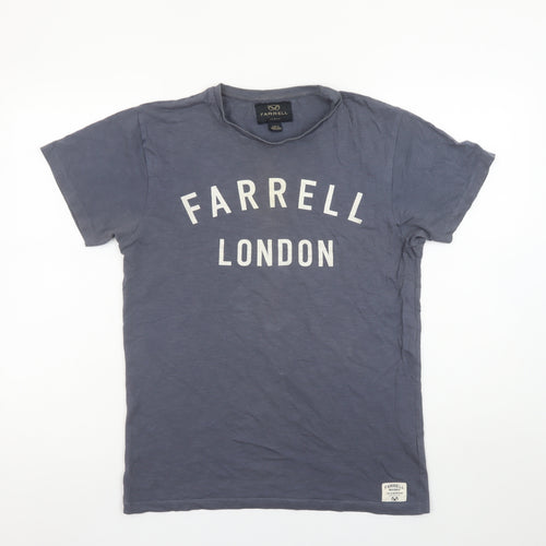 Farrell Men's Blue Crew Neck Graphic Print T-Shirt Size S