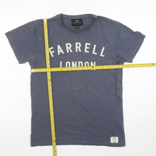 Farrell Men's Blue Crew Neck Graphic Print T-Shirt Size S