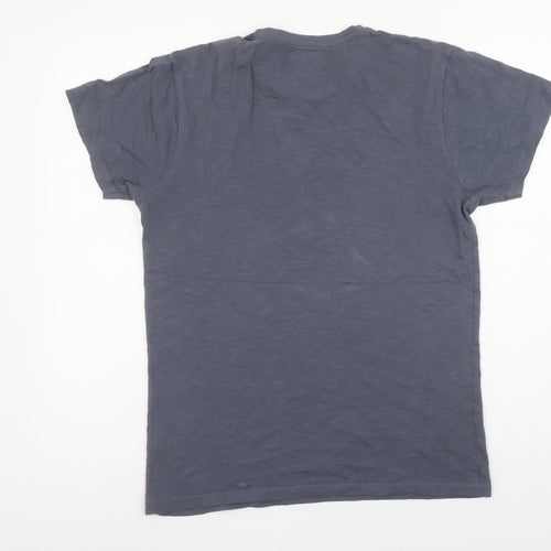Farrell Men's Blue Crew Neck Graphic Print T-Shirt Size S