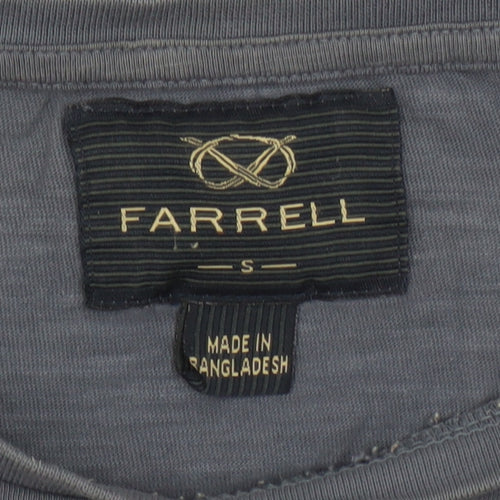 Farrell Men's Blue Crew Neck Graphic Print T-Shirt Size S