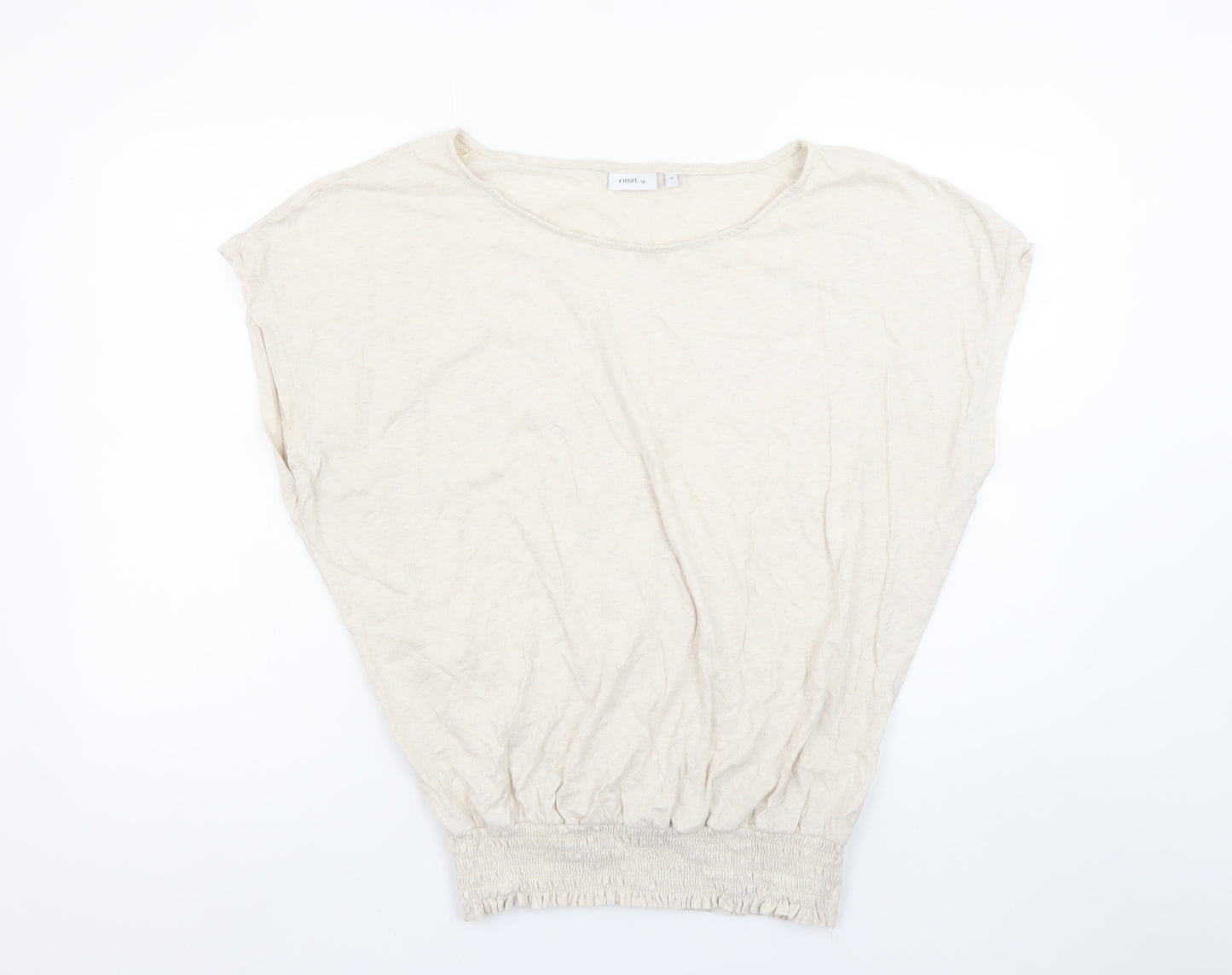 Next Women Beige 16 Basic Sleeveless Jersey Cotton T-Shirt