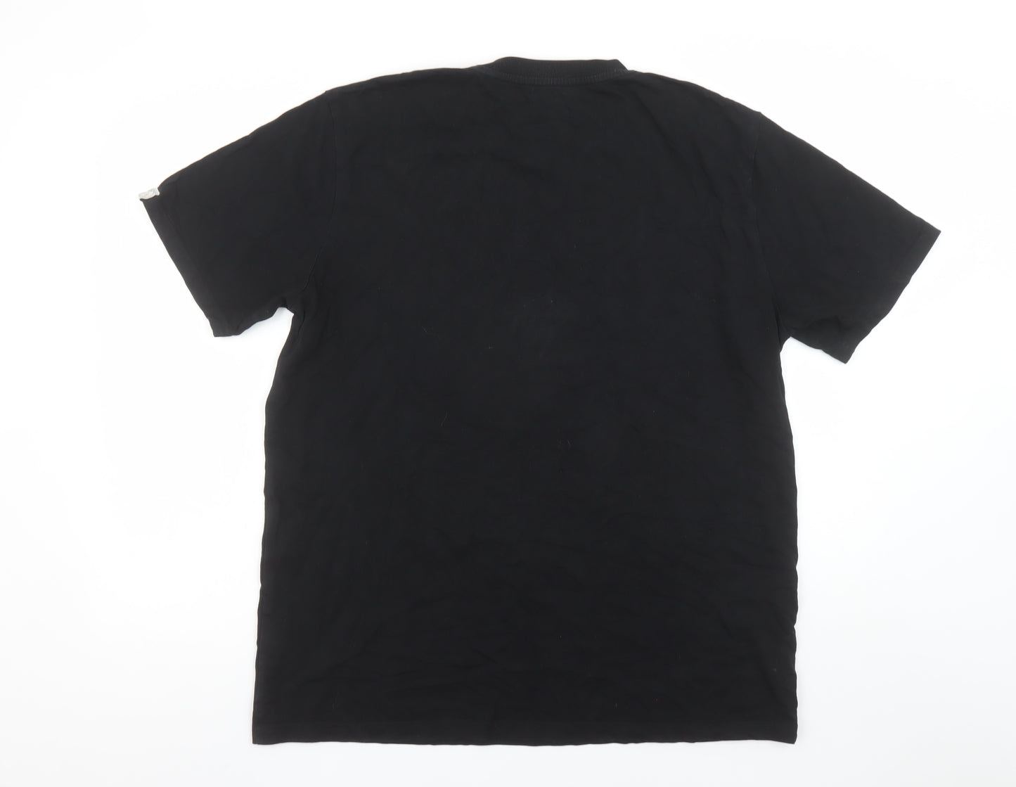 Unearthed Men’s Black Graphic Art Print Crew Neck T-Shirt L