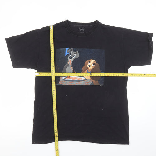 Disney Women’s Black Lady and the Tramp T-Shirt L