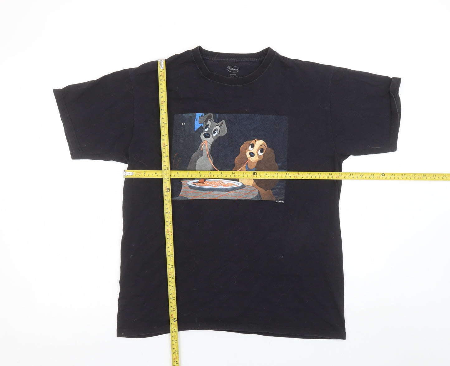 Disney Women’s Black Lady and the Tramp T-Shirt L
