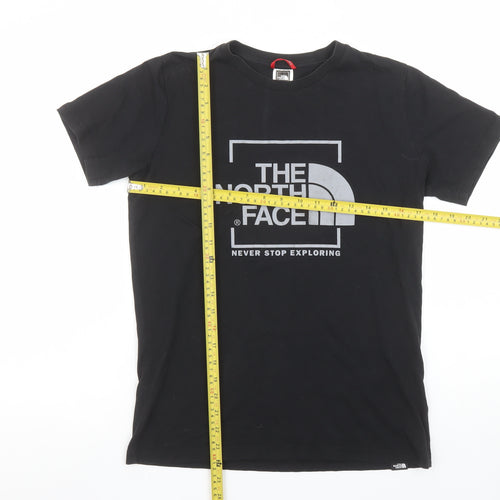 The North Face Boys Black XL T-Shirt Short Sleeve Cotton Outdoor Logo Tee