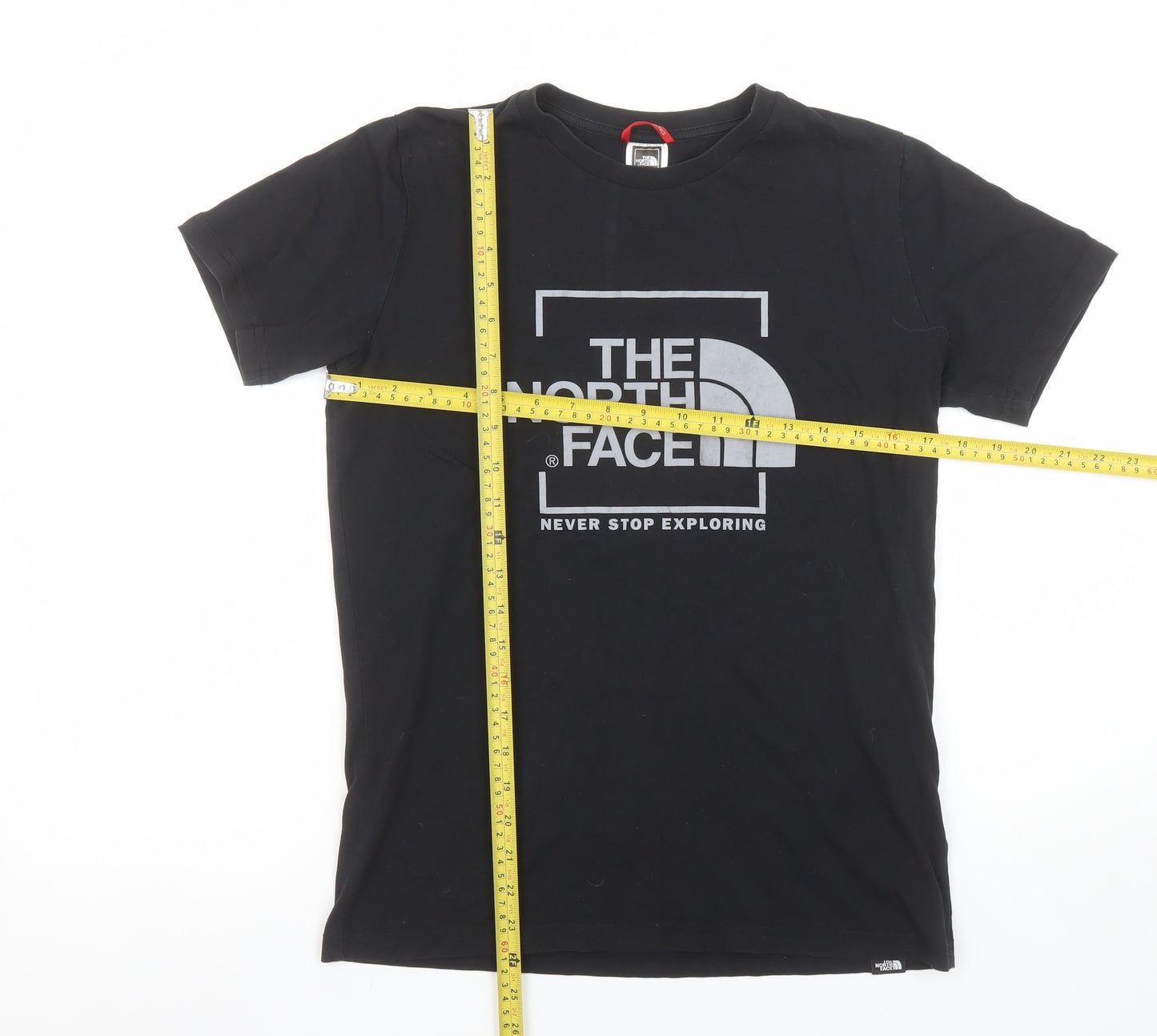 The North Face Boys Black XL T-Shirt Short Sleeve Cotton Outdoor Logo Tee