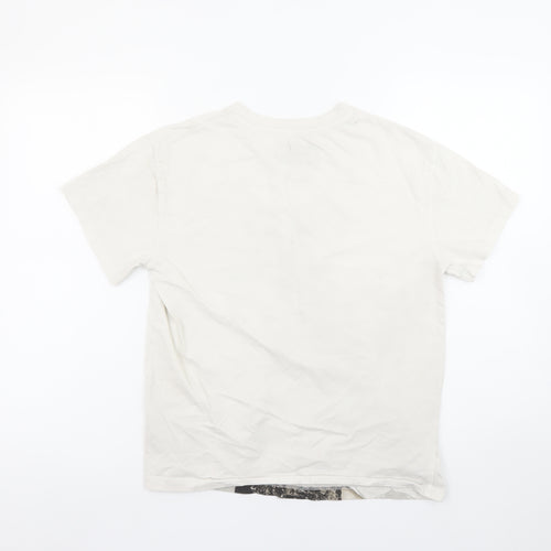 Primark Girls Beige Beetlejuice Graphic T-Shirt 12-13 Years 158cm