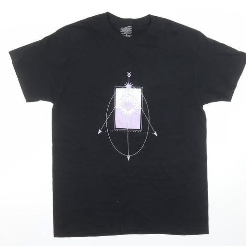 Daisy Street Women's Black Graphic Cotton T-Shirt Size S