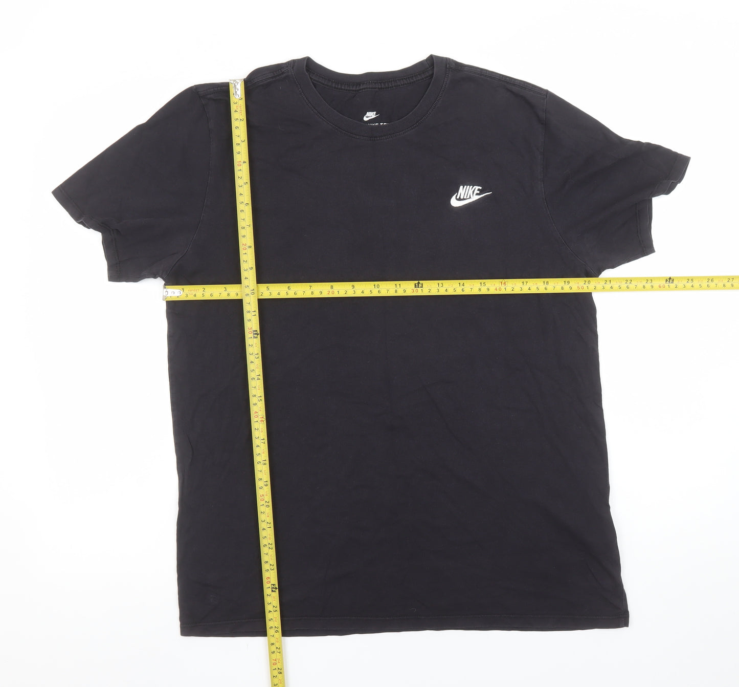 Nike Men's Black Athletic Fit Crew Neck T-Shirt Size L