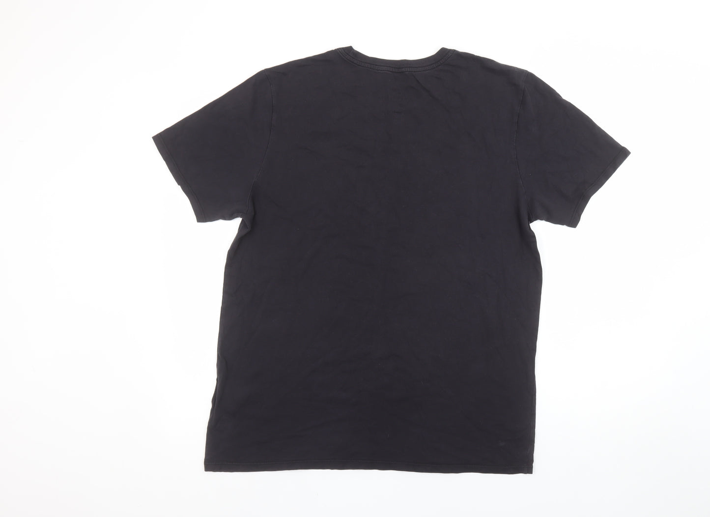 Nike Men's Black Athletic Fit Crew Neck T-Shirt Size L