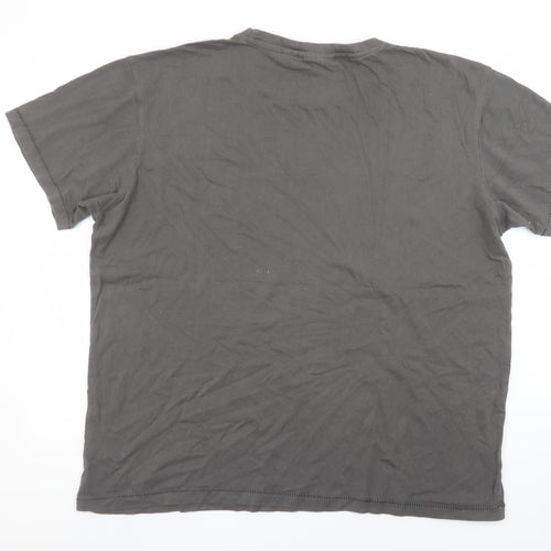 Jeep Men's Grey 2XL Graphic Car Print Crew Neck T-Shirt