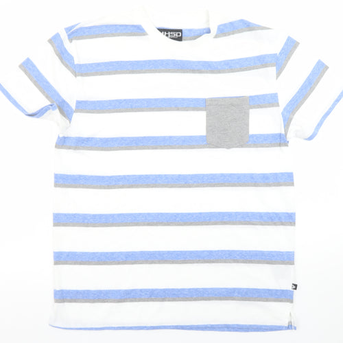 HSD Kirra Australia Men's Multicoloured Striped Crew Neck T-Shirt Medium